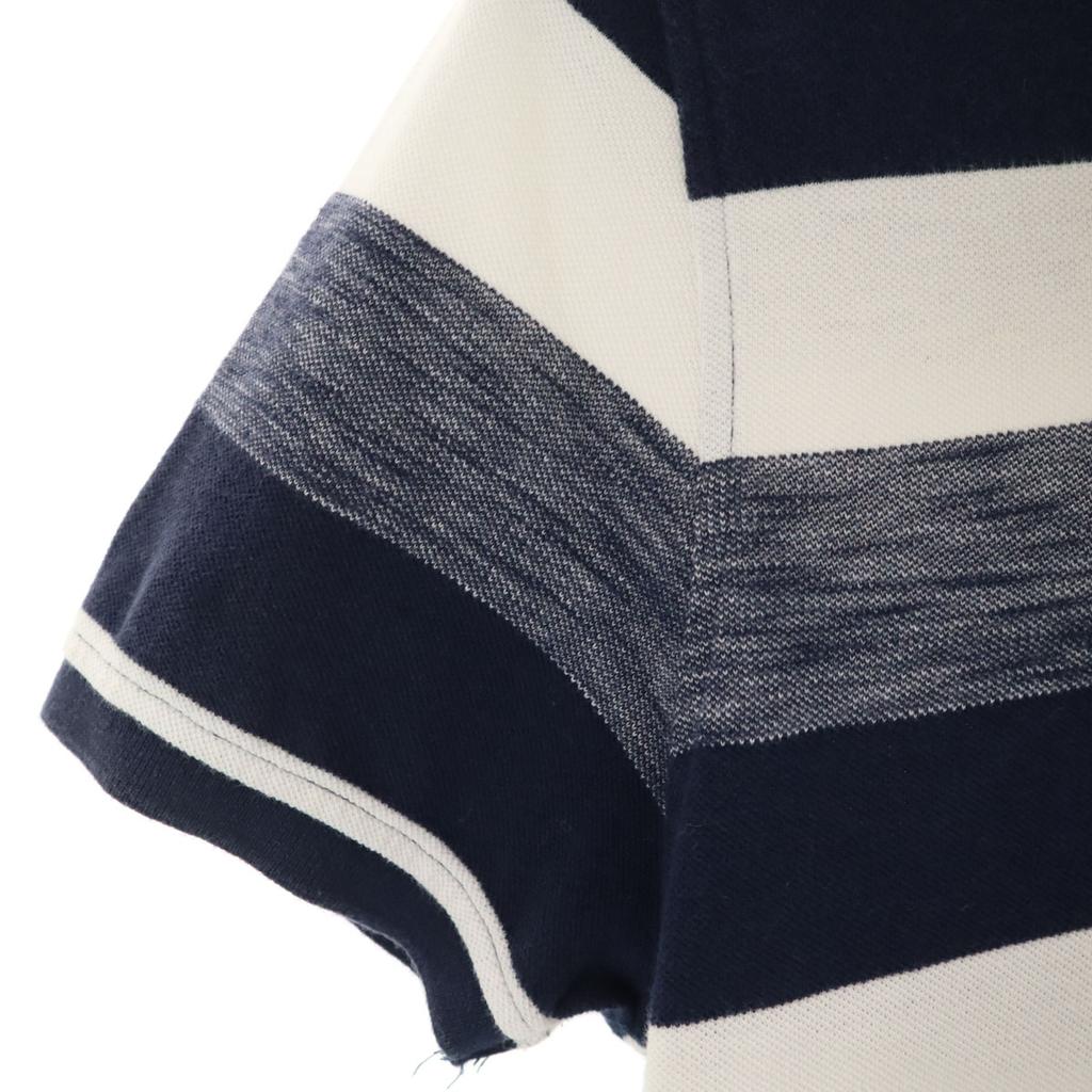 Tommy Hilfiger Bordürenmuster Kurzarm Slim Fit Poloshirt S Marineblau Herren Gebraucht