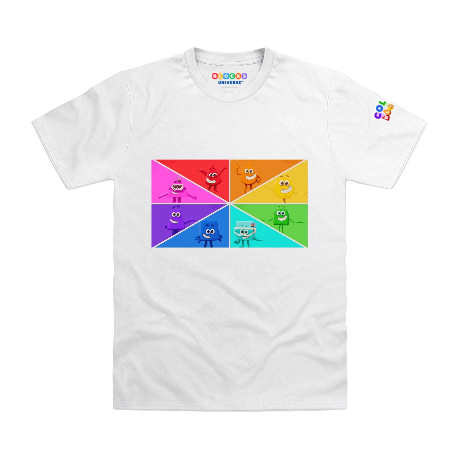 Officially Licensed Colourblocks It s a Colourful World Kids T-Shirt 100