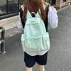 Small fresh schoolbag female college student simple solid color large capacity computer backpack casual commuting high school student backpack