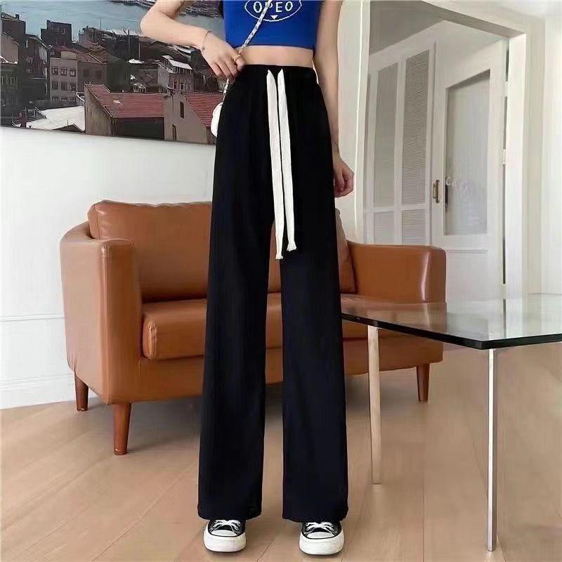 

Women s College Style Short-Sleeve Shirt & Drawstring Denim Pants Set - Loose, Slimming, Niche Design S for under 80-90 jins