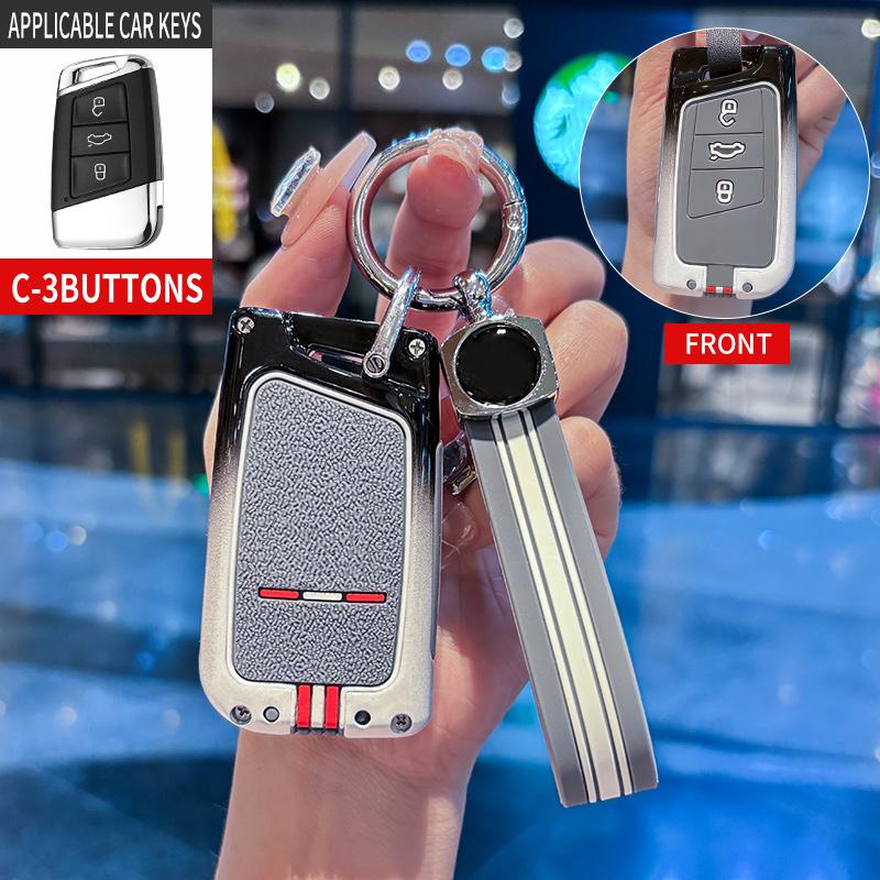For VW Volkswagen Key Case Cover Holder Shell Fob for Volkswagen VW Magotan Passat B8 Golf for Skoda Superb A7 Accessories