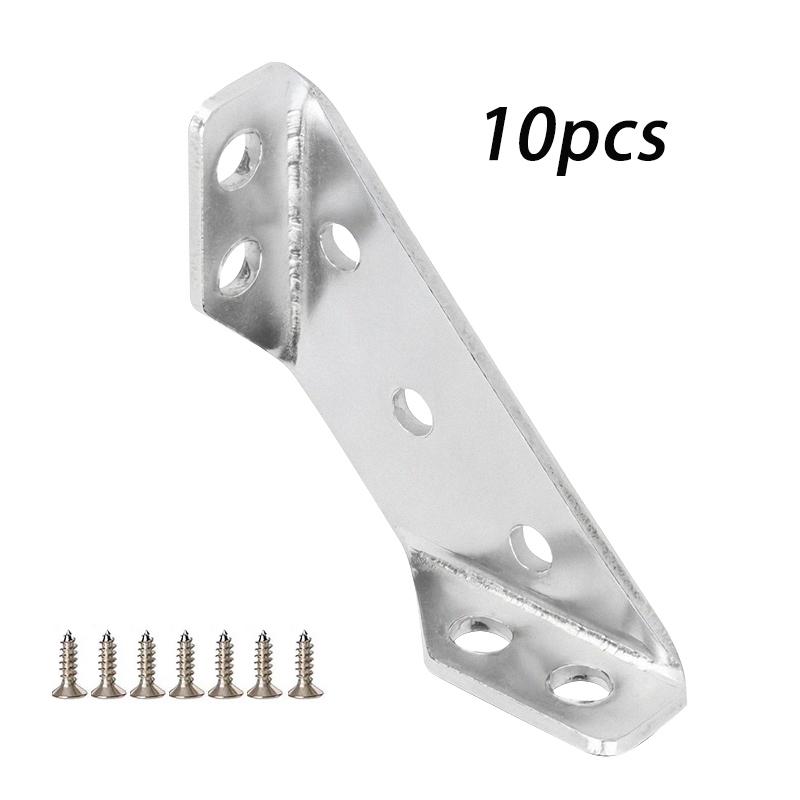 

5-20 шт. Кутові кронштейни з нержавіючої сталі Універсальна трикутна кутова скоба з гвинтом Кутова полиця для підсилення дерев’яних меблів