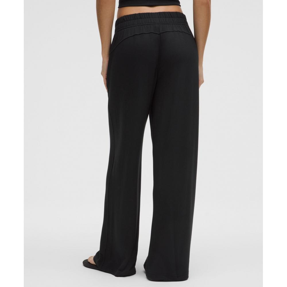 Lululemon Becalm Mid Rise Wide Leg Pant Black