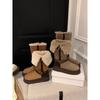 Two Wear Thick-soled High-tube Snow Boots 2025 Winter New Thick-soled Piled Thickened Warm Boots Cotton Shoes