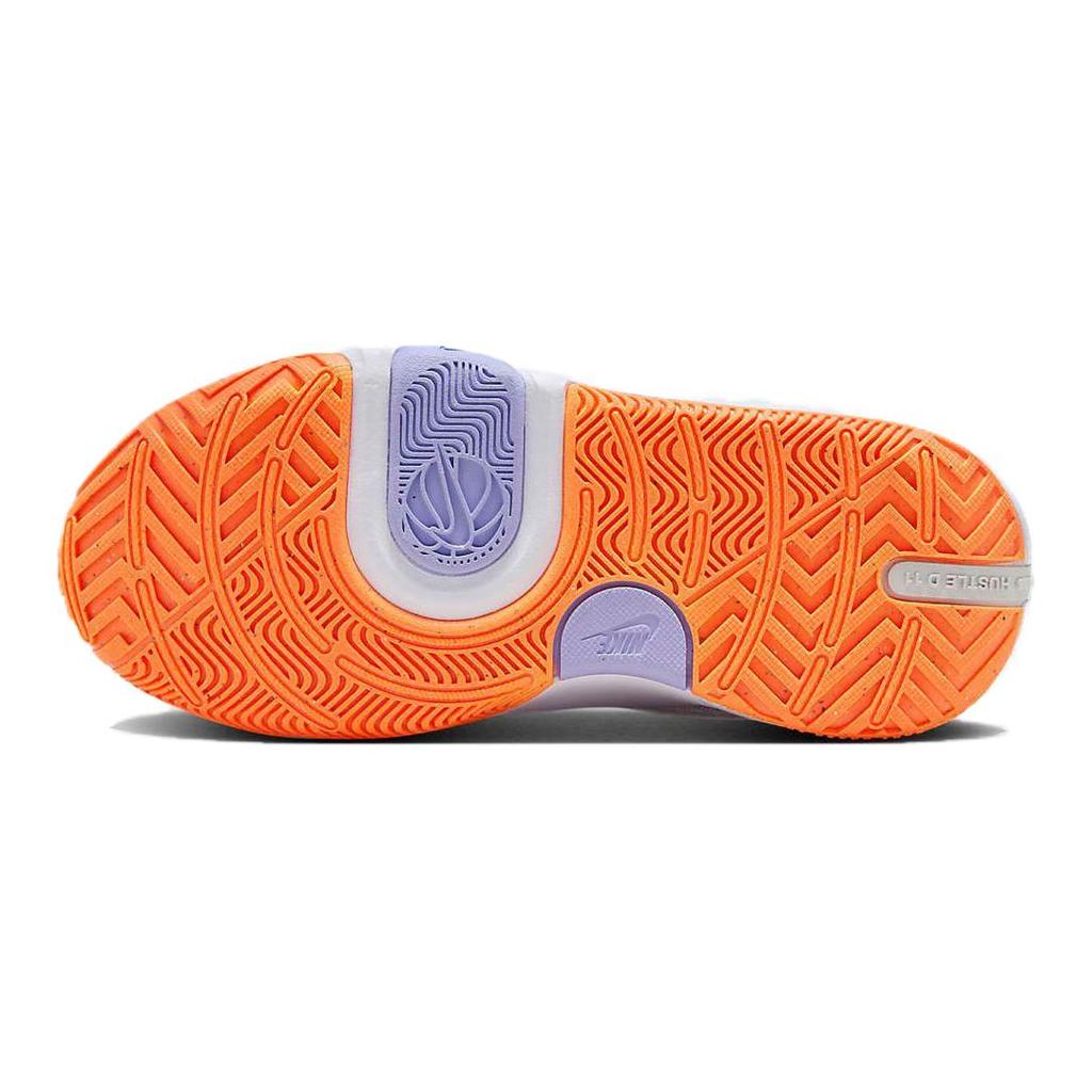 Nike Team Hustle D11 GS Biały Totalny Pomarańczowy Buty Sportowe Dziecięce Vapor-Green Purple-Pulse DV8996-103