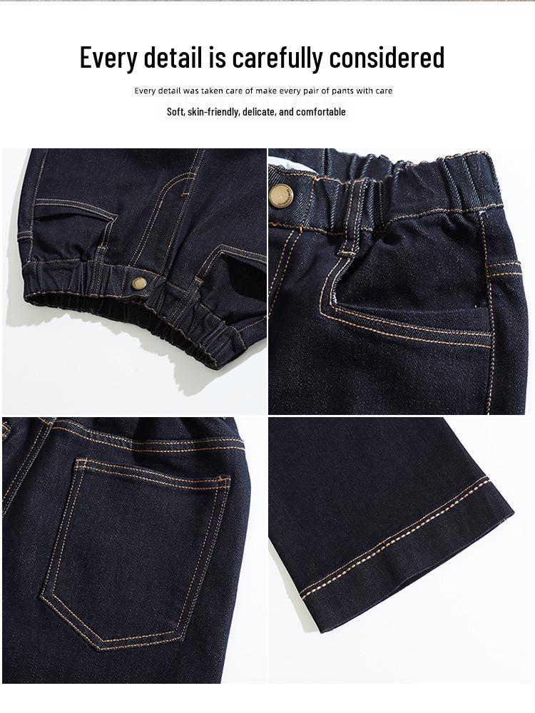 Girls' Wide-Leg Denim Pants - 2026 Spring/Autumn Collection for Kids