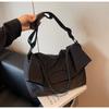 Large-capacity student bag women's new broadband messenger bag high-end fashion versatile tote bag