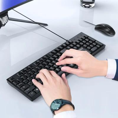 T-WOLF TF500 Spanish English Home Gaming Office Business USB Wired Keyboard and Mouse Set Keyboard Mouse Set