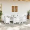Garden Table White 150 x 100 x 73 cm Poly Rattan