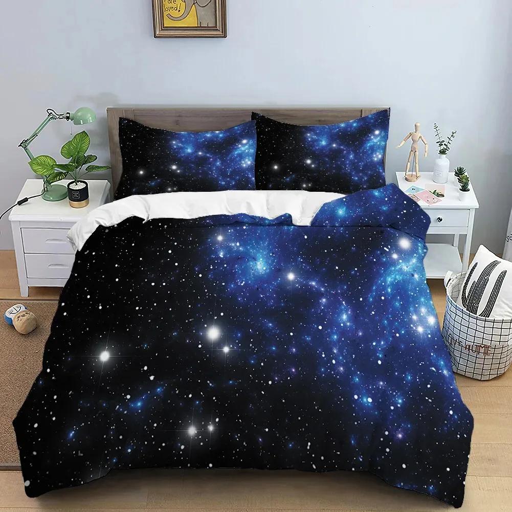 Design Moon Star Bedding Set Cartoon Duvet Cover King Queen Double Size Luxury Adults Bed Linen and Pillow Case