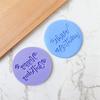 Food Grade Acrylic Happy Birthday Love Oh Baby Letter Embossed Mold Cake Cookie Cutter Stamp Fondant Cupcake Decorating Tools