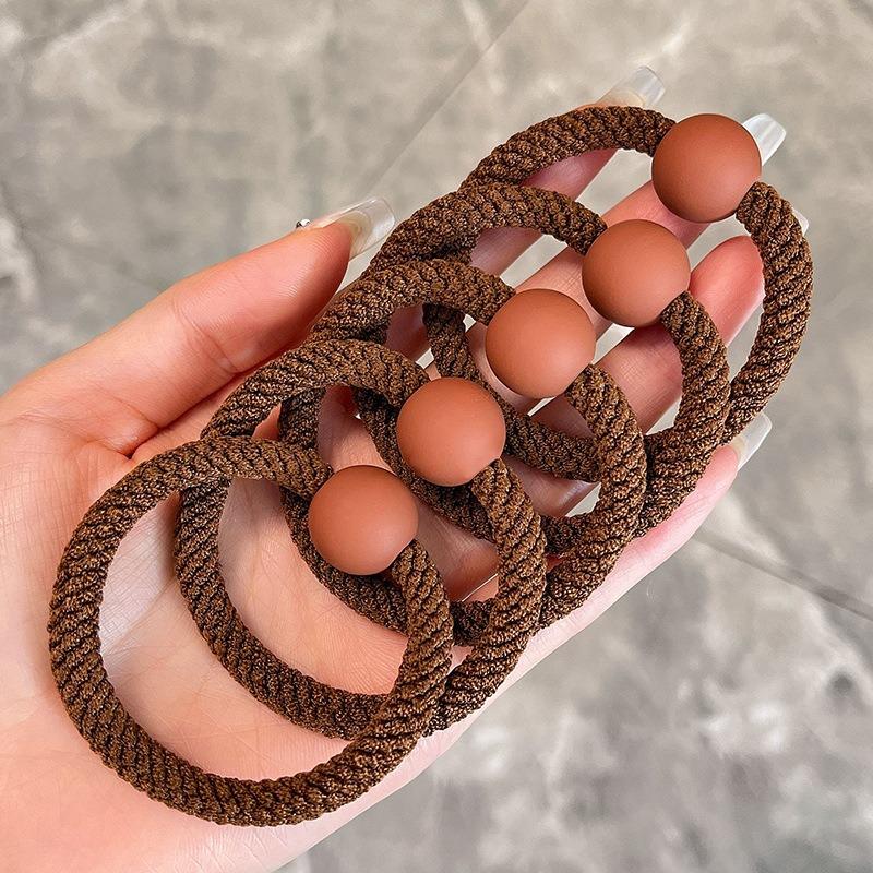 Elastico per Capelli a Scrunchie in Lussuosa Pelle Nera - Elastico Durevole per Capelli da Donna