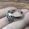 European and American Jewelry Punk Skull Ghost Head Men's Ring