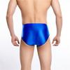 Sexy Men Satin Smooth Cock Ring Briefs Gym Leggings U Convex Pouch Lingerie Shorts Slip Panties Elastic G-String Underwear