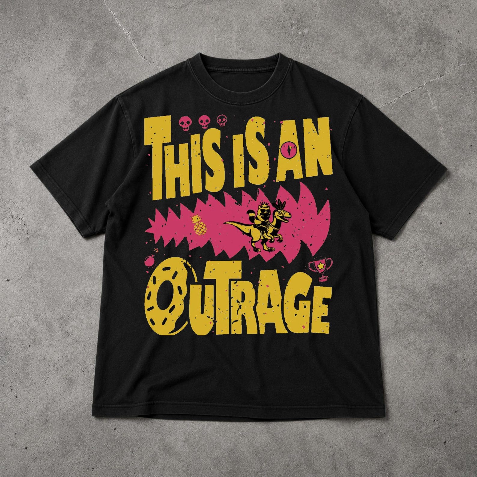 Dungeon Crawler Carl Shirt, This Is An Outrage Graphic Tee, Fantasy Book Lover Shirt, Sci Fi Reader Gift S