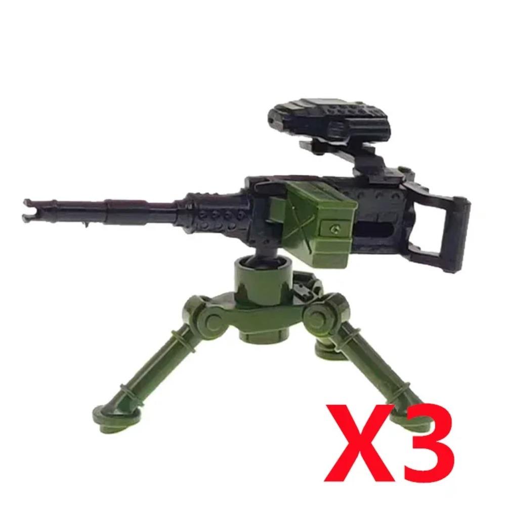Vojenský MOC Stavebnice zbraní Těžký kulomet Gatling M19 NSV Figurky Dělostřelectvo Odminovací Pistole Kulka Hračka Dárek K013