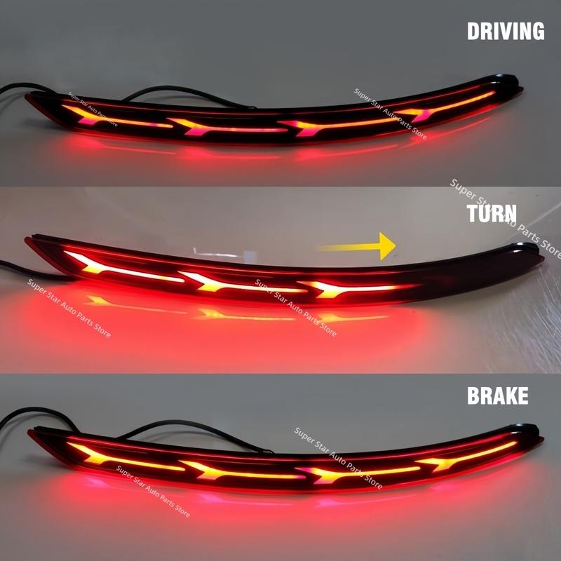 For Hyundai Elantra 2016-2018 Rear bumper light Modification LED Brake light Turn signal Warning light Driving light Auto parts