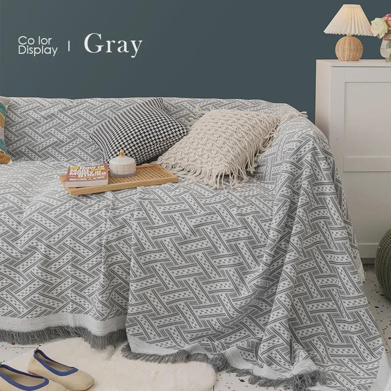 Nordic Internet Celebrity Full-Cover Sofa Blanket - Universal All-Inclusive Design
