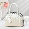 Pu Shell Bag With Splicing Design For Daily Casual Womens Crossbody And Shoulder Use