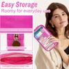 WaterProof Clear Travel Makeup Organizer Bag For Purse Cute Preppy Cosmetic Zipper Pouch Transparent PVC Nylon Coin Sanitary Napkin Storage Case