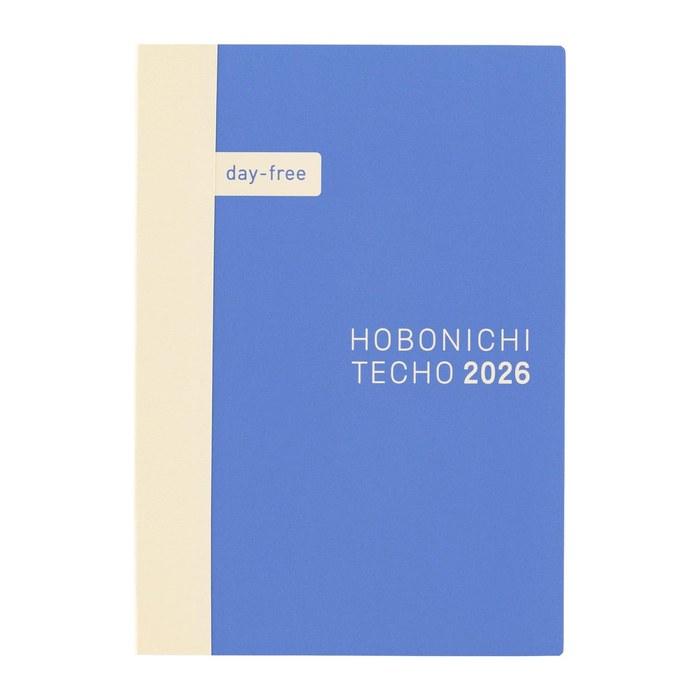 Hobonichi Techo 2026 Agenda A6 Sans Date Bleu