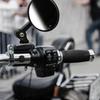 1Pereche Oglinzi Retrovizoare Motociclete Anti-Reflex Oglindă Convexă Laterală Ghidon Negru Motocicletă Universal Oglinzi Scuter