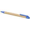 Pen of cardboard recycled and plastic of corn "Berk" (black ink) Blue