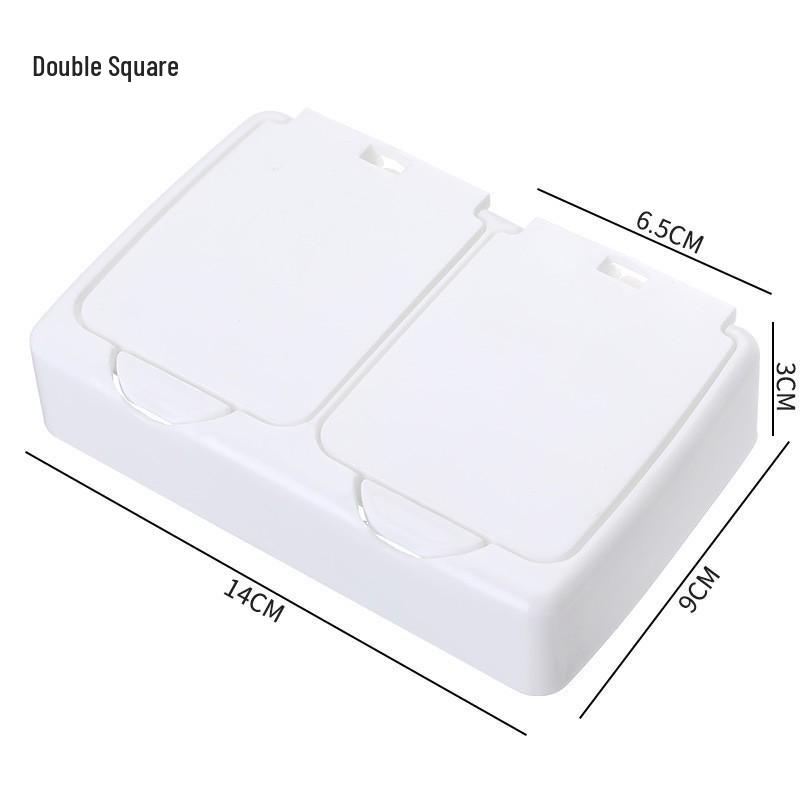 INS Style Pure White Flip-Top Storage Box - Dustproof Stationery & Scrapbook Organizer