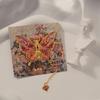 Colorful Butterfly Bookmark With Chain Metal Oil Painting Bookmarks Pendant Decorative Stationery Bronzing Bookmark