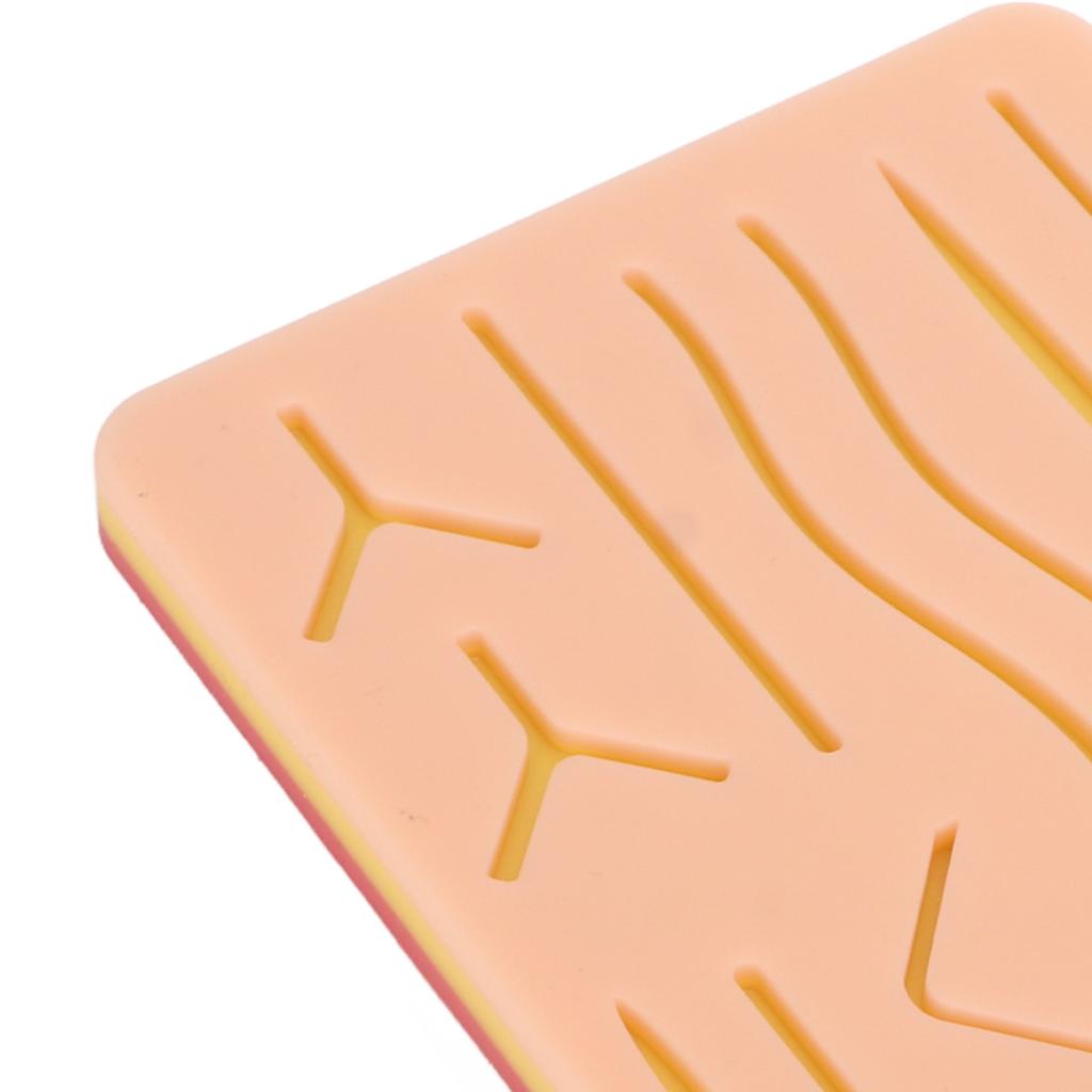 Medical Training Skin Model Lightweight Portable Simulation Silicone Suture Practice Pad for Student Nurses