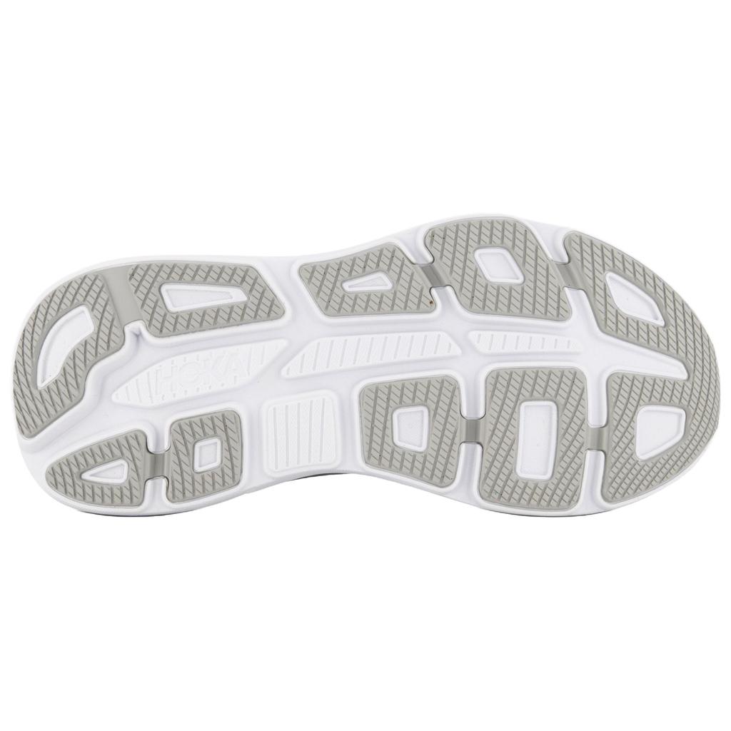 Hoka One One Bondi 9 Comfortable Durable Breathable Running Shoes Men sneaker Gray Silver White 1162011-CRDS
