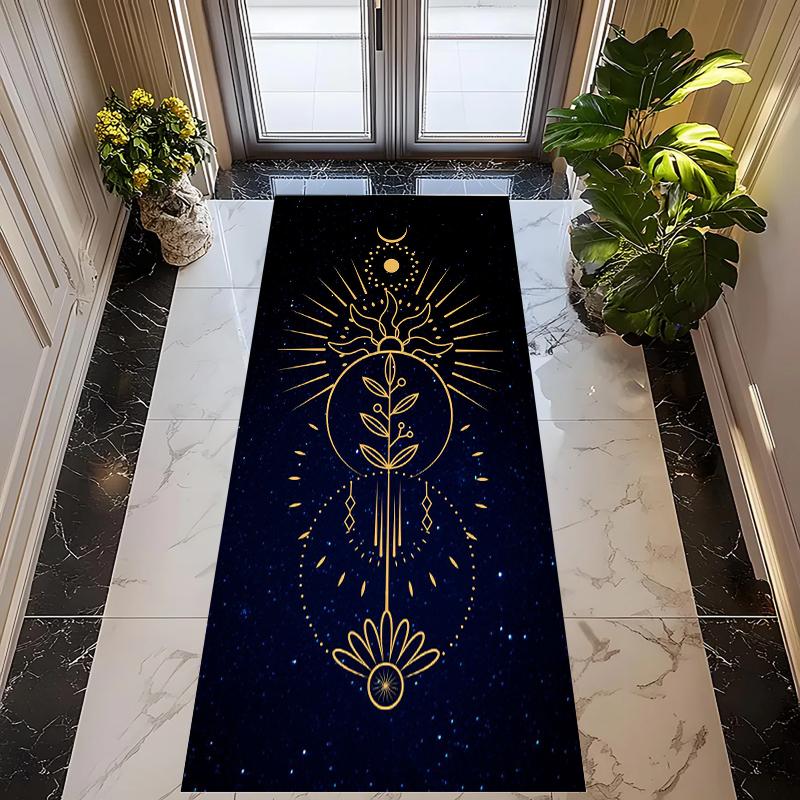 

Moon Phase Floor Mat Rugs Carpets Home Decoration Non Slip Washable Hallway Mat Anti Fatigue Starry Night Pattern 40X120CM