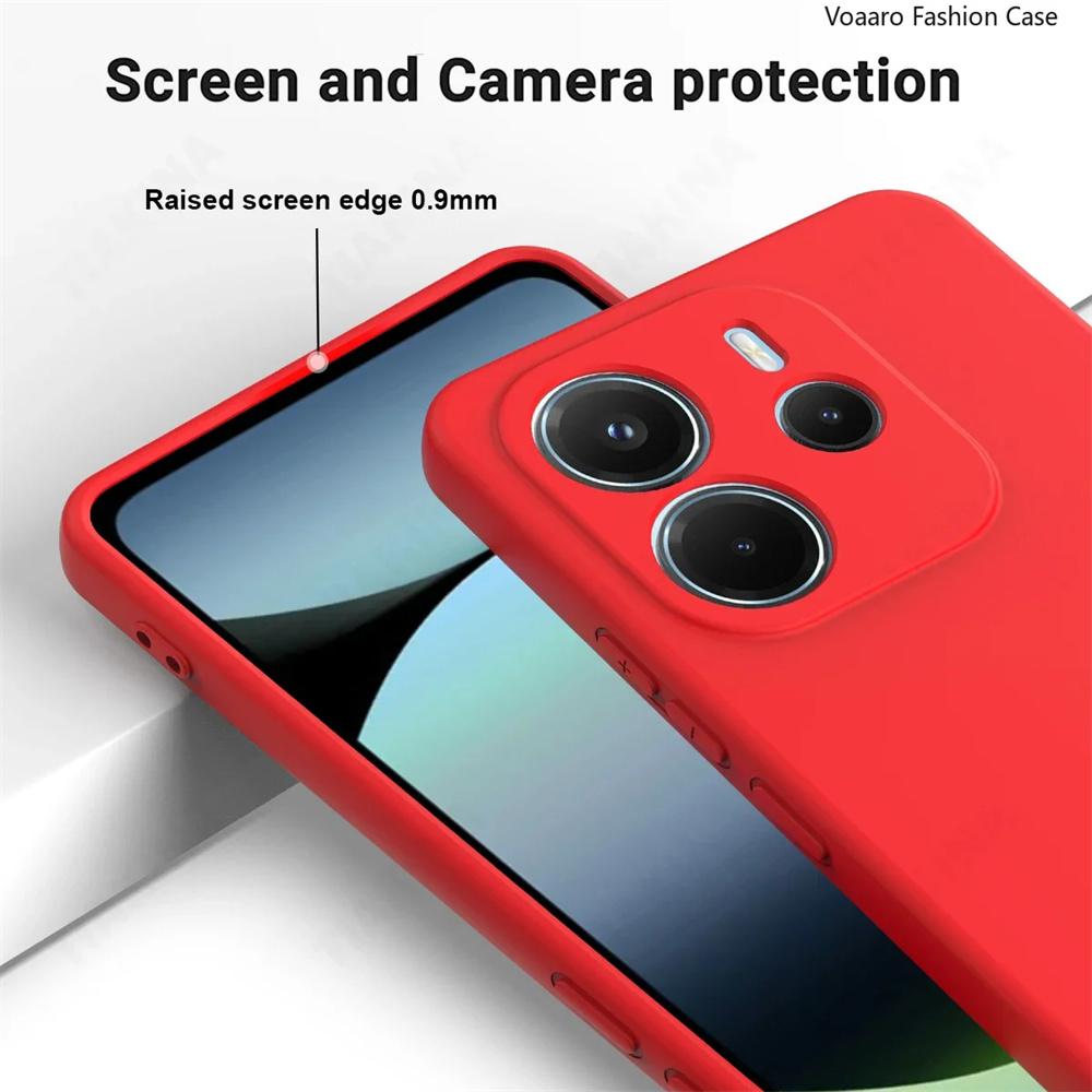Redmi Note 14 5G Cover Funda Coque Soft Original Liquid Silicone Simple Caover for Redmi Note 14 For Redmi Note 14 5G Case