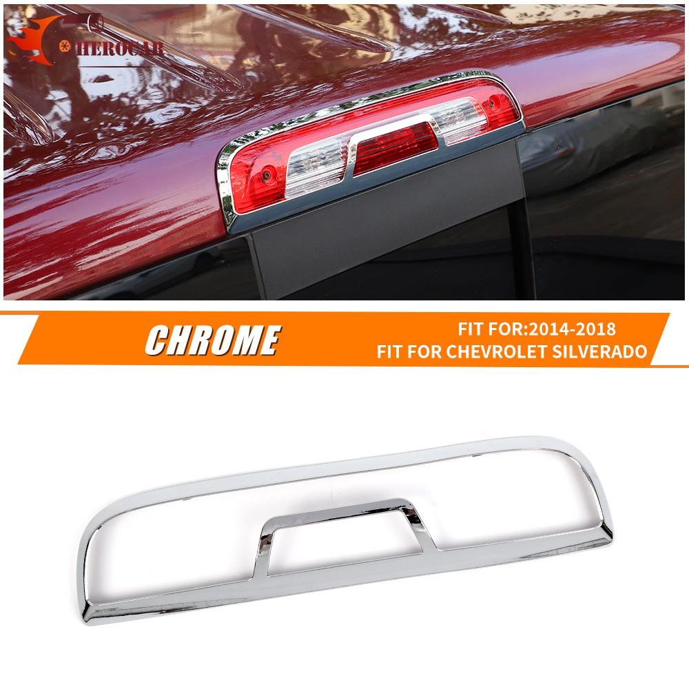 Chrome Rear Third 3rd High Brake Light Stop Lamp Trim For Chevy Silverado 14-18