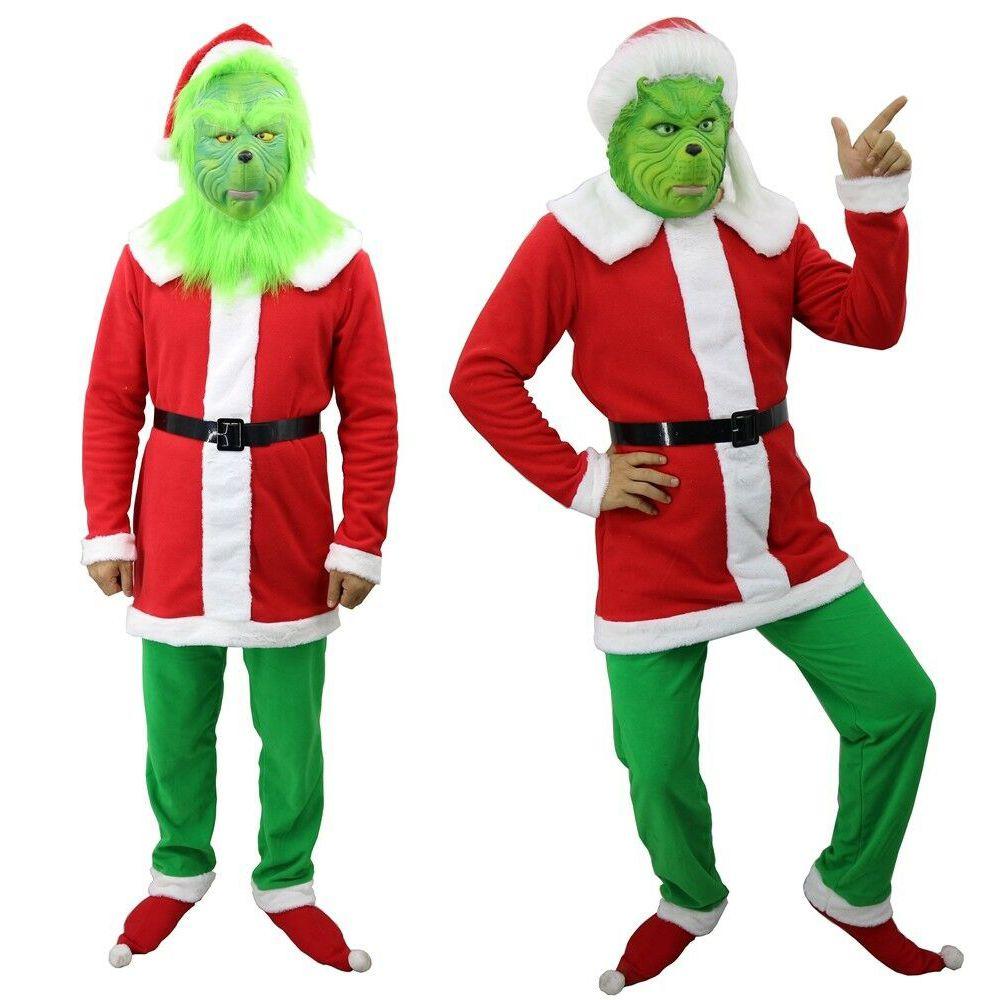 Festive How The Grinch Stole Christmas Adult Costume Suit For Holiday Cosplay Fun