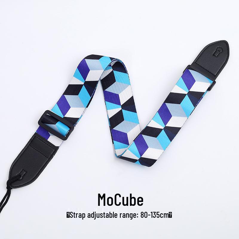 Widened Breathable Strap for Guitar, Bass, and Ukulele