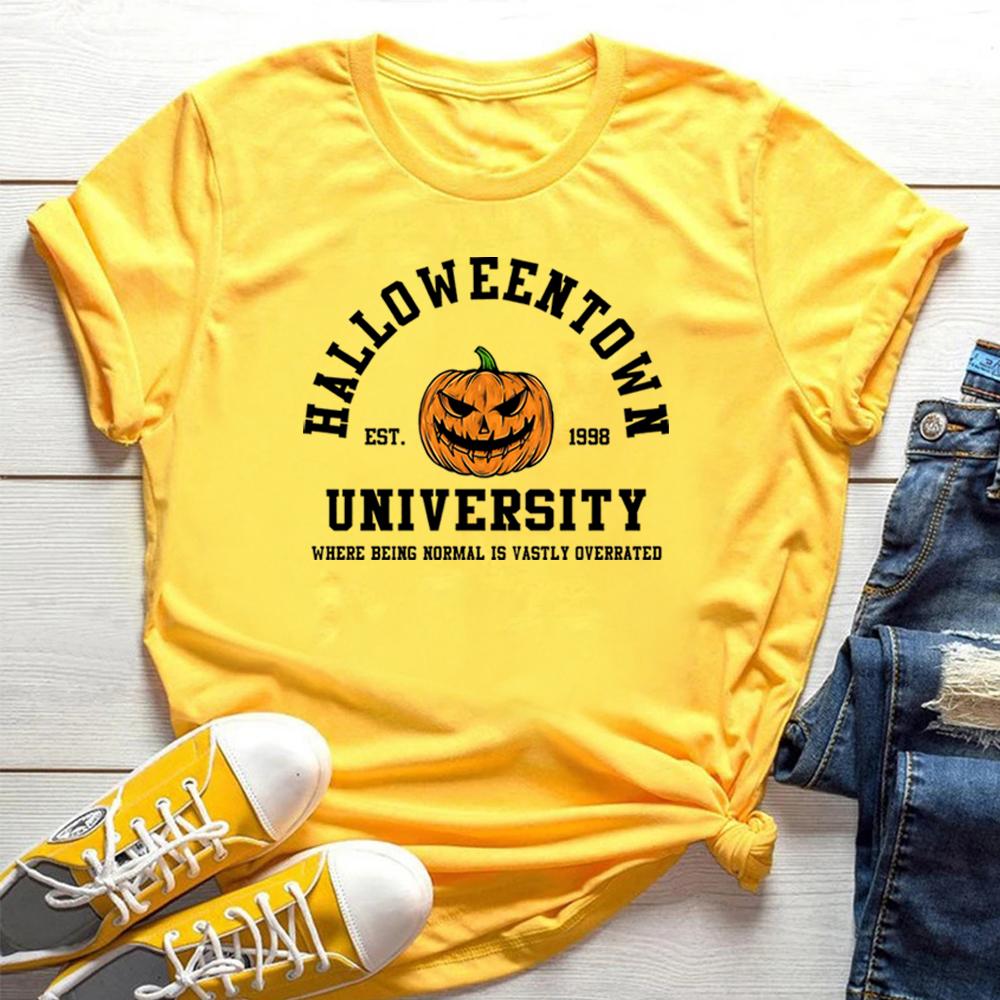 2025 Vintage halloweentown TShirt Unisex Women Halloween Shirt Pumpkin Face Graphic Tee retro fall HalloweenTown Movie Shirts