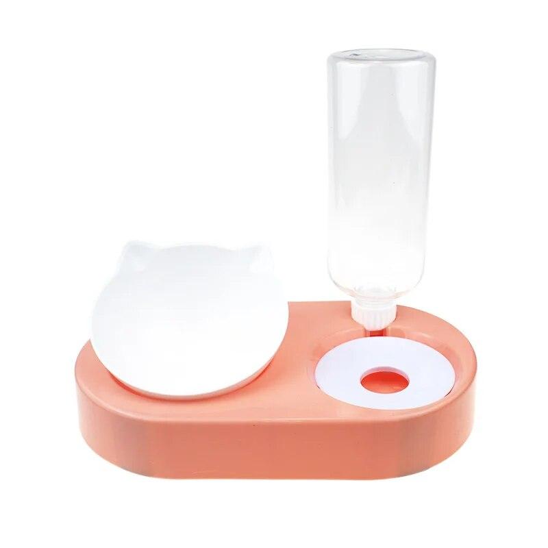 

Миска для домашних животных с подставкой Автоматический дозатор для хранения воды Миска для еды для щенков 2-в-1 Брызгозащищенный контейнер для воды Приподнятый съемный