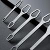 Universal Adjustable Wrench 5 Piece Universal Chrome Vanadium Steel Portable Double Ended Self-Tightening Lazy Wrench Set For