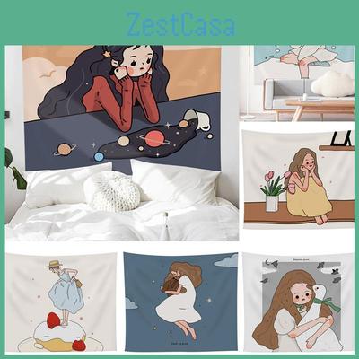 Abstract Cartoon Tapestry Wall Hanging- Fashionable And Durable Livingroom Decoration