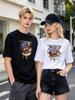 Pirate Skull Print Summer Casual Short Sleeve Loose Fashion Tee