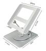 360° Rotating Aluminum Laptop Stand with Adjustable Height and Heat Dissipation