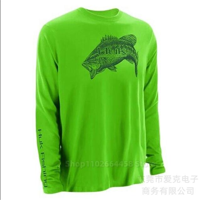 HUK fishing suit sun protection summer outdoor sports long-sleeved Uv protective fishing shirt quick drying top men