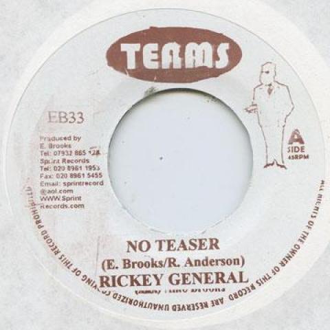 

7inch Record RICKY GENERAL - No Teaser Teams 2006 UK Reggae, Ska & Dub