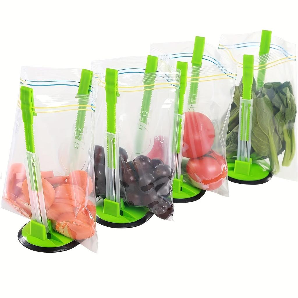 1pz Porta Sacchetti, Portabustine Alimentari Verticale da Banco, Pratico Porta Sacchetti Regolabile, Per Piano Cucina e Armadietto, Per Sacchi della Spazzatura
