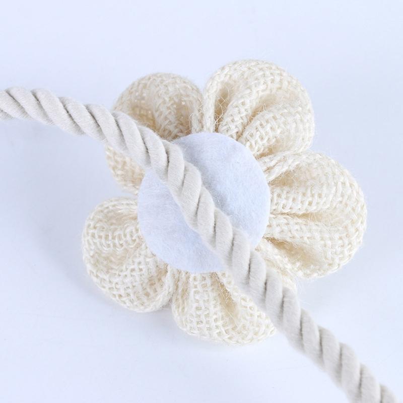 2 szt. Magnetyczne podwiązki do zasłon Ręcznie tkane kwiatowe klipsy do zasłon Boho sznurkowe podwiązki do zasłon Dekoracje domu