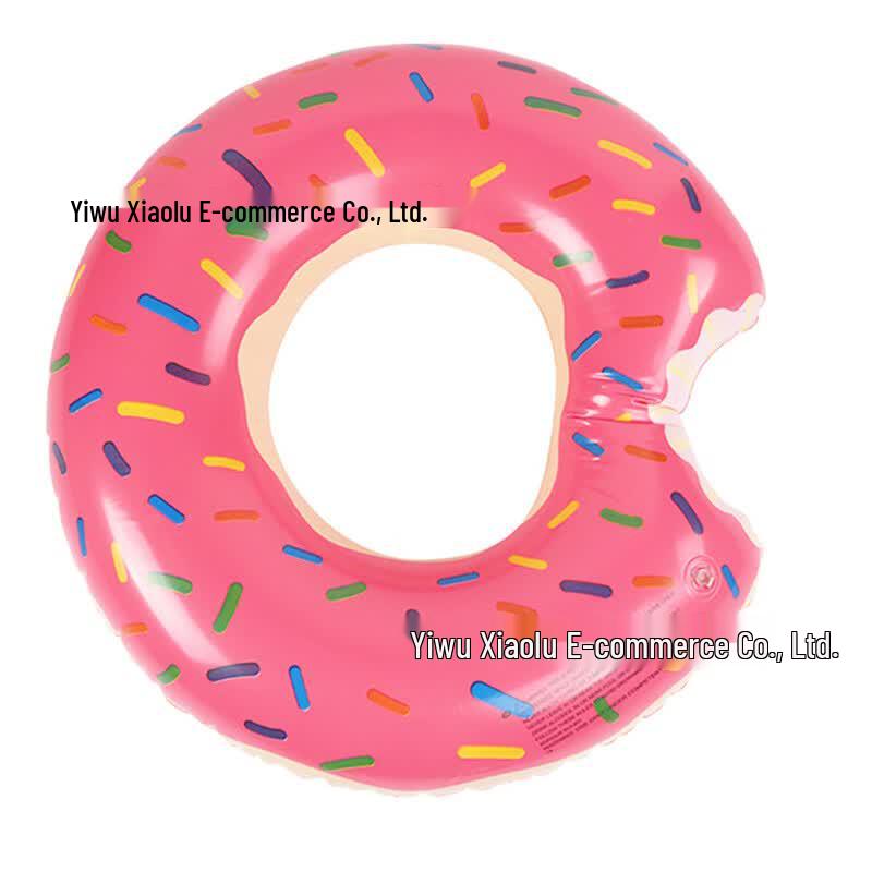 Yuzhan Inflatable Red Donut Swim Ring - 2 Pack