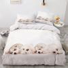 Print 3d King Size Bedding Set Home Textile Pet Cats,Dogs, Wolf Animal Duvet Cover Set Classic Black And White Bedding Set Hot