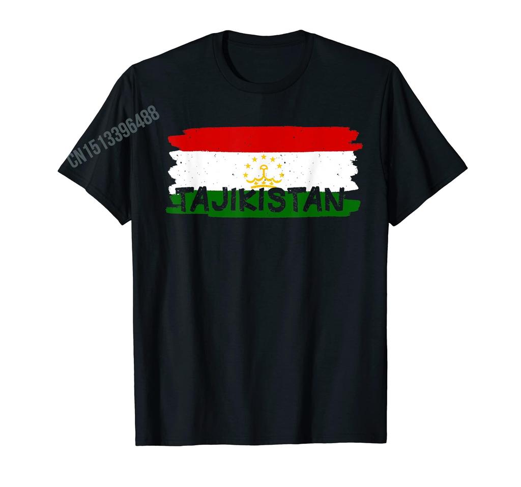 ZX More Design Retro Vintage Tajikistan Flag Tajikistani Roots TShirt For Men Women T Shirt Tops Cotton Tees