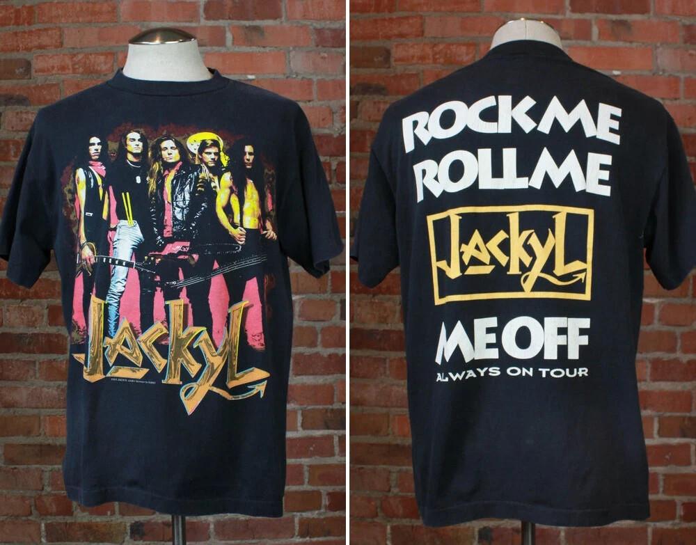 Vintage 1993 Jackyl Concert T Shirt Jackyl Me Off Black Unisex Unisex T-Shirt S